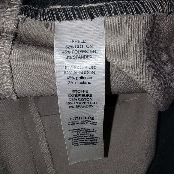 Chico's Fabulously Slimming Ankle Pants Size 2 (Large 12) - Picture 6 of 6
